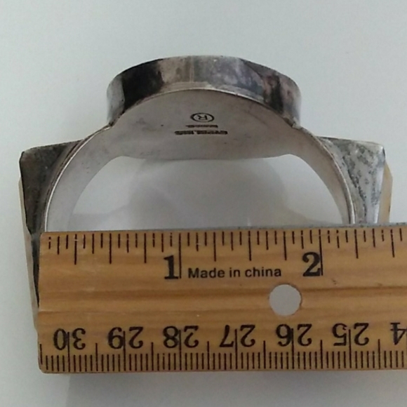 Unique Modernist Darla Nordstrom Sterling Silver Cuff VINTAGE - Picture 9 of 16